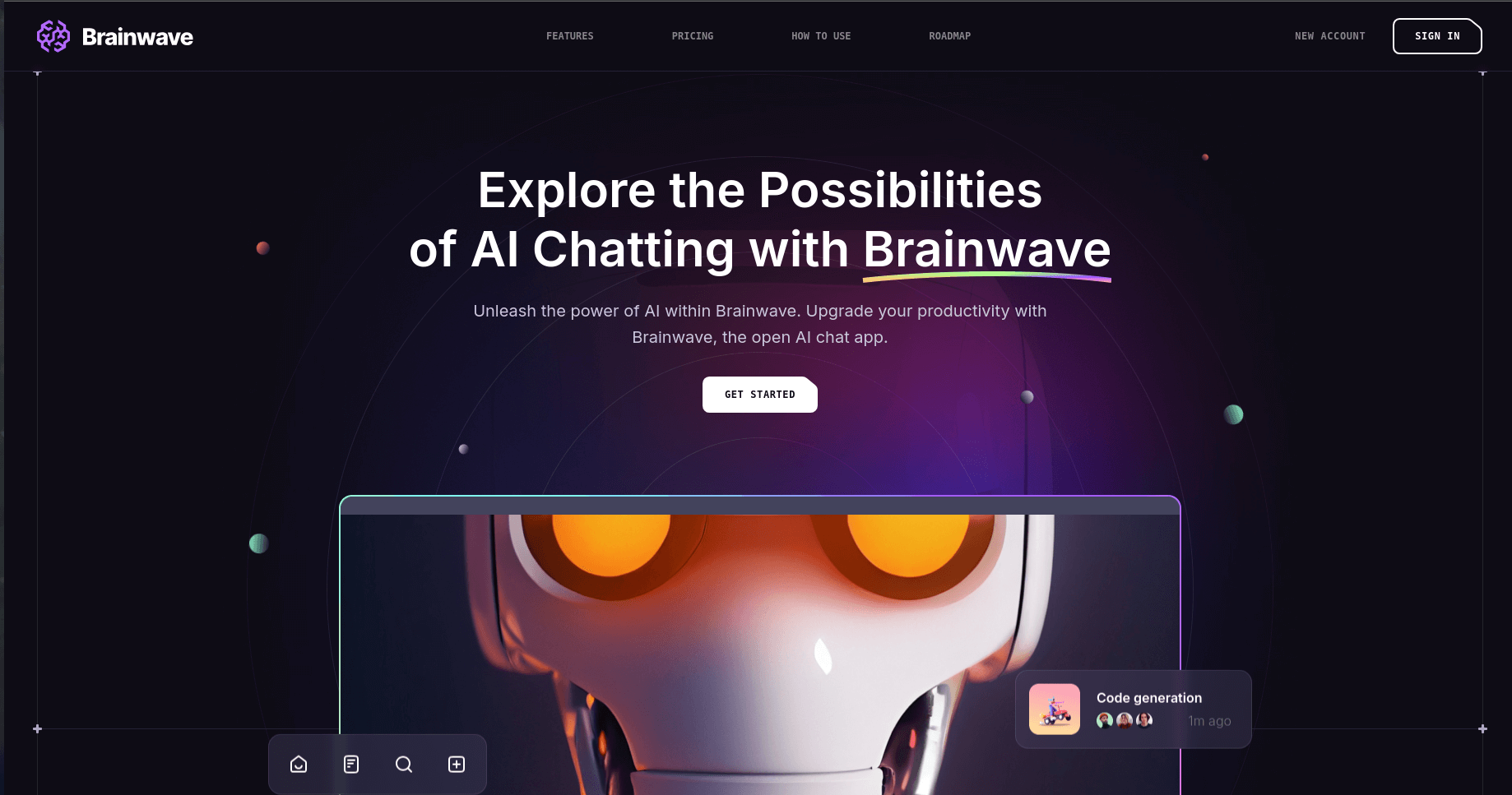 Brainwave - AI Chatting (Front-End Only)